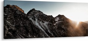 Obraz skalnatého pohoria (120x50 cm)