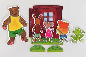 MARIONETINO – Boudo, budko s Koblížkom – bábky 5 ks + domček