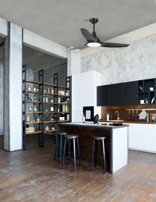 Stropný ventilátor Samoa 12.2 čierne s diaľkovým ovládaním