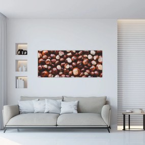 Obraz - Zrelé gaštany (120x50 cm)