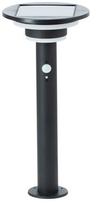 Brilliant - LED Solárna lampa so senzorom GARVINA LED/3W/3,7V 45 cm IP44 čierna