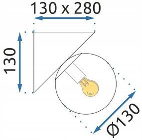 Toolight Toolight, nástenné svietidlo 2xE27 APP1228-2W, chrómová, OSW-40117