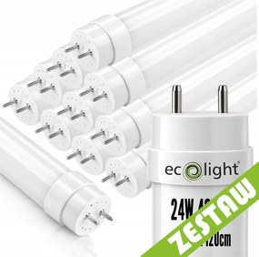 10x LED trubicové svetlá 120cm T8 24W 3360lm 4000K