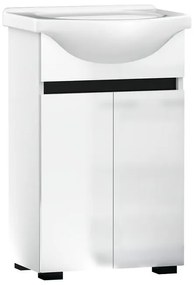 Kúpeľňová zostava Ajs 50 2D nohy biela