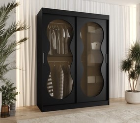 Šatníková skriňa 150 cm Boomer 3 (čierna). Akcia -21%. Vlastná spoľahlivá doprava až k Vám domov. 1126272