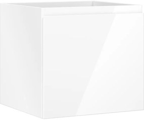 Mexen Orio, kúpeľňová skrinka 50 cm, 1 zásuvka, biela lesklá, 91A10-05047-1-BF00