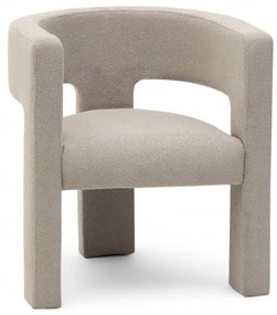 Tmavo béžové dizajnové kreslo ALPAH LOOP