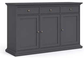 Sivá nízka komoda 144x92 cm Paris – Tvilum