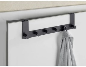 Čierny kovový vešiak na dvere 39 cm Celano – Wenko