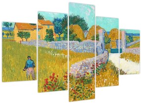 Obraz - Vincent van Gogh, Farmhouse in Provence, reprodukcia (150x105 cm)