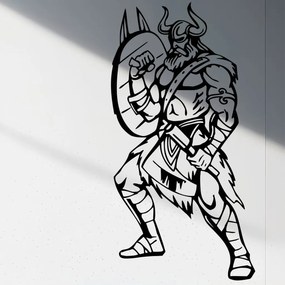 Veselá Stena Samolepka Viking Farba: černá, Veľkosť: 100 x 51 cm