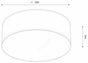 Brilagi - LED Stropné svietidlo SIRIJA LED/12W/230V pr. 35 cm hnedá