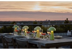 Žltá LED stolová lampa na diaľkové ovládanie (výška 28 cm) Sam – Sirius