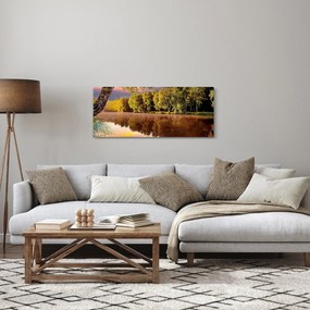 Obraz - Za riekou (120x50 cm)