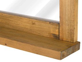 furniture-nabytek.cz - Masívne kúpeľňové zrkadlo Rangún z recyklovanej borovice, lakované, hnedé – 70×12×77 cm