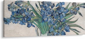 Obraz - Vincent van Gogh, Irises, reprodukcia (120x50 cm)