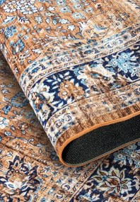 Koberec Asya Aurora copper / modrý