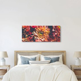 Obraz - Chryzantémy (120x50 cm)
