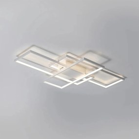 Toolight - LED stropné svietidlo + diaľkové ovládanie APP385-CP, chrómová, OSW-07860