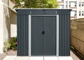 Záhradný domček BestBerg ZDSL-4A / 4,6 m² / 238 x 194 x 202 cm / šedá
