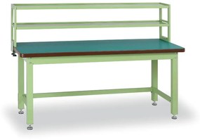Prídavné police na náradie pre pracovné stoly do dielne GL, 2 police, nosnosť 40 kg, 1500 x 300 x 450 mm