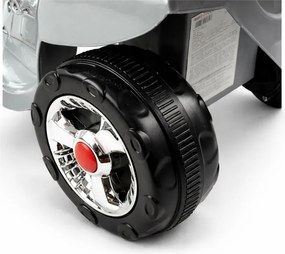 LEAN CARS Elektrická motorka pre deti HC8051, strieborná