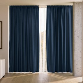 Goldea dekoračný záves marbella - námornícky modrý 220x135 cm