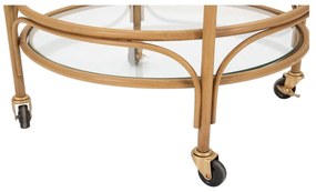 Kovový servírovací stolík na kolieskach ø 51 cm Panama - Mauro Ferretti