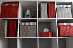 Úložný box s vekom sivý Rozmery (cm): 40x29, v. 28