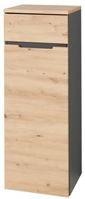 Kancelářská komoda Brego 13 45 cm grafit/dub Artisan
