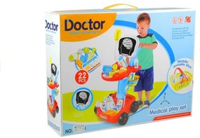 LEAN TOYS Sada zdravotného vozíka s príslušenstvom - 22 prvkov