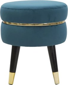 Taburet PARIS 35 cm tyrkysový