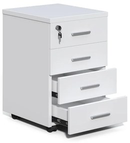 Pojazdný kancelársky kontajner Houseland Prime Pro 02 biely