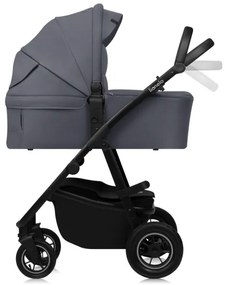 Lionelo - Kombinovaný kočík 2 v 1 AMBER PLUS Šedý grafit