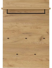 Vešiakový panel v dekore duba v prírodnej farbe Fremont – Germania