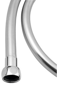 Sapho Sapho, SOFTFLEX hladká plastová sprchová hadica,100cm, strieborná/chróm, 1208-05
