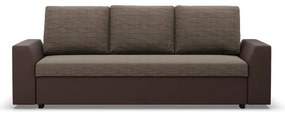 Trojmiestna rozkladacia sedačka LUGO cappuccino / hnedá