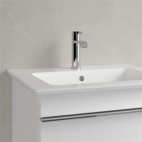 VILLEROY &amp; BOCH Venticello závesné umývadlo s otvorom, s prepadom, 600 x 500 mm, Stone White, s povrchom CeramicPlus, 412460RW