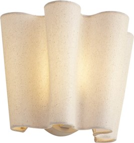 Nástenná lampa Japandi béžová s ľanom 20 cm - Oyster