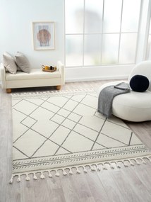 My Flair, Kusový koberec Moroccan Desert weiß/grau, 200x290, čiernobiela, obývacia izba