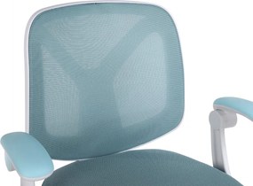 Detská otočná stolička Neoseat JUNI 010 s podnožou — látka, modrá