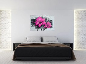 Obraz ružové kvety