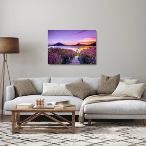 Sklenený obraz jazera (70x50 cm)