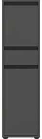 Antracitová vysoká úzka kúpeľňová skrinka 33x121 cm Lemont – Germania