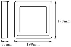 Ledvance - LED RGB Stmievateľné stropné svietidlo LED/19W/230V + DO