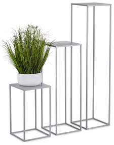 Stojan na kvety 40x24 cm šedá