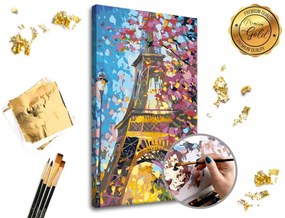 Maľovanie podľa čísel PREMIUM GOLD – Eiffel Tower
