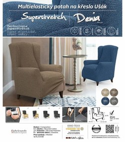 Forbyt Napínací poťah na ušiak Denia modrá, 70 - 100 cm x 90 - 110 cm
