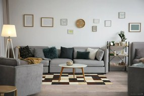 Oriental Weavers, Kusový koberec Lotto 923 FM7 X, 133x190, hnedá, chodba / predsieň