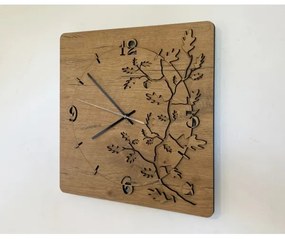 Li-Go 5499/DUB2 - Nástenné hodiny 1xAA 40x40 cm dub